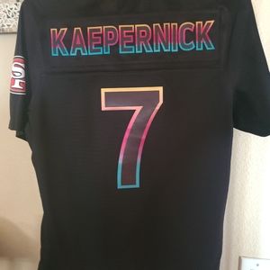 Black Kaepernick 49er Womans Jersey colorful